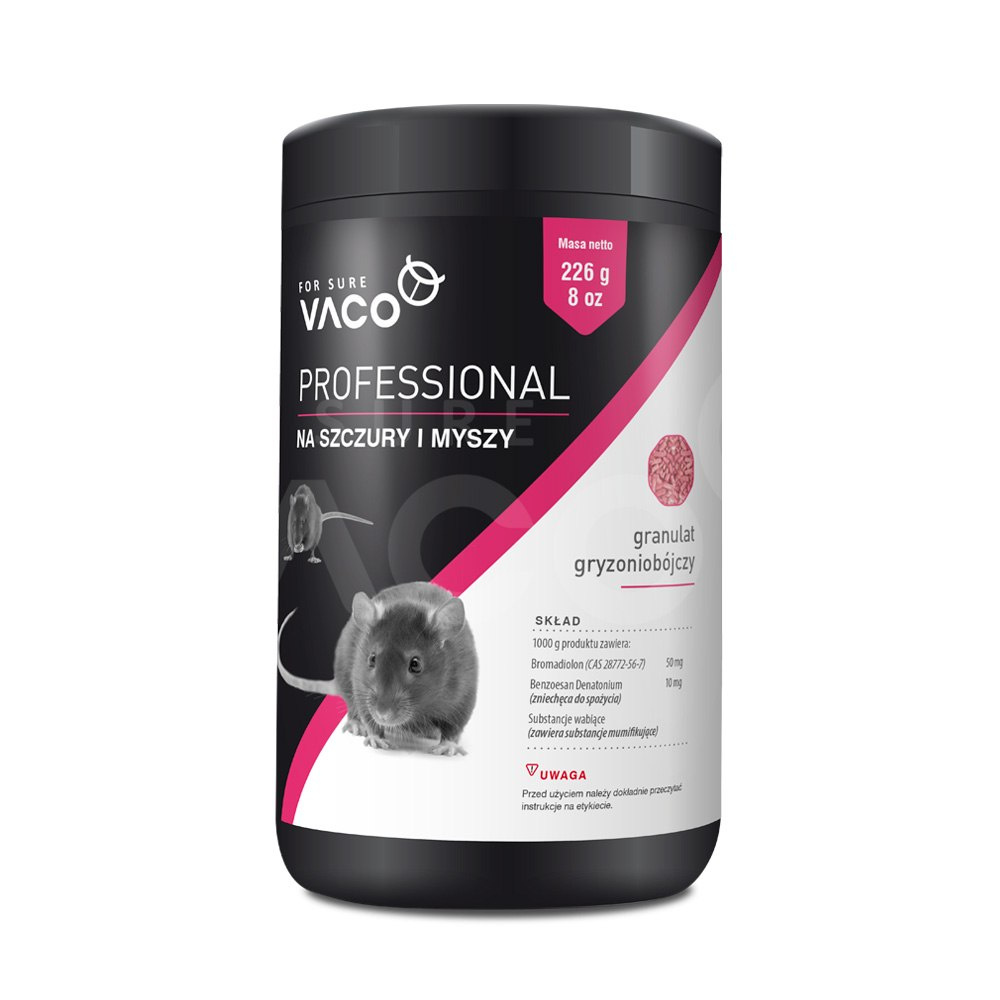 VACO PROFESSIONAL Granules for mice and rats (jar) 1 kg