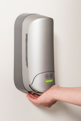 Signature 1l UltraProtect manual foam dispenser for hand disinfection - silver color