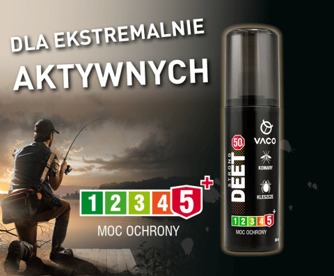 VACO Płyn na kleszcze, komary i meszki DEET 50% + Geraniol - 80 ml VACO Płyn na kleszcze, komary i meszki DEET 50% + Geraniol - 80 ml