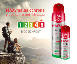 VACO Spray MAX na komary, kleszcze, meszki z PANTHENOLEM (mini) 50 ml