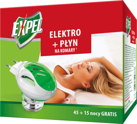 EXPEL - elektro + płyn na komary 60 nocy