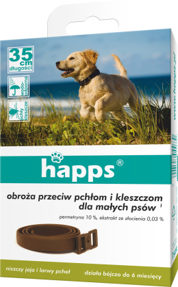 HAPPS - obroża przeciw pchłom i kleszczom dla małych psów