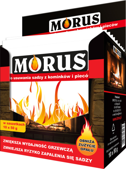 Morus - proszek do usuwania sadzy z kominków i pieców 50g